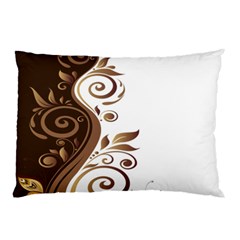 Leaf Brown Butterfly Pillow Case by Mariart