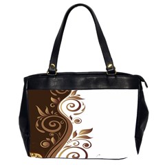 Leaf Brown Butterfly Office Handbags (2 Sides)  by Mariart