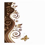 Leaf Brown Butterfly Small Garden Flag (Two Sides) Front