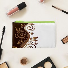 Leaf Brown Butterfly Cosmetic Bag (xs) by Mariart