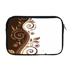 Leaf Brown Butterfly Apple Macbook Pro 17  Zipper Case