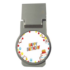 Happy Birthday Money Clips (round) 