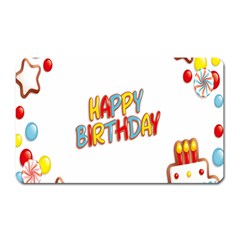 Happy Birthday Magnet (rectangular)