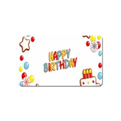 Happy Birthday Magnet (name Card)