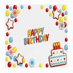 Happy Birthday Medium Glasses Cloth (2-side) by Mariart