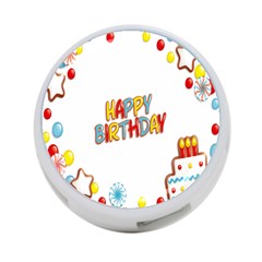 Happy Birthday 4-port Usb Hub (one Side) by Mariart