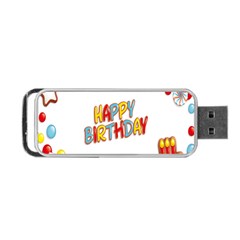 Happy Birthday Portable Usb Flash (two Sides) by Mariart