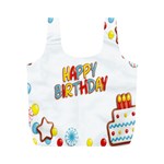 Happy Birthday Full Print Recycle Bags (M)  Front