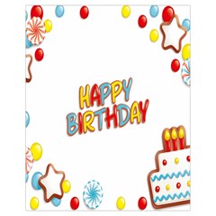 Happy Birthday Drawstring Bag (small) by Mariart