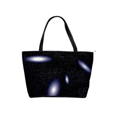 Galaxy Planet Space Star Light Polka Night Shoulder Handbags by Mariart