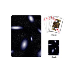 Galaxy Planet Space Star Light Polka Night Playing Cards (mini) 