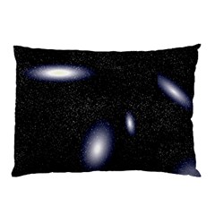 Galaxy Planet Space Star Light Polka Night Pillow Case (two Sides) by Mariart