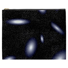 Galaxy Planet Space Star Light Polka Night Cosmetic Bag (xxxl)  by Mariart