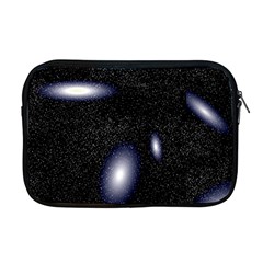 Galaxy Planet Space Star Light Polka Night Apple Macbook Pro 17  Zipper Case by Mariart