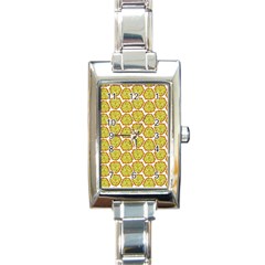 Horned Melon Green Fruit Rectangle Italian Charm Watch by Mariart