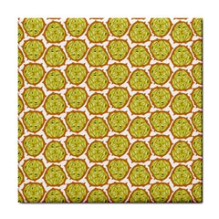 Horned Melon Green Fruit Tile Coasters by Mariart