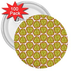 Horned Melon Green Fruit 3  Buttons (100 Pack) 