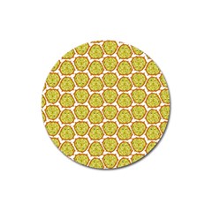 Horned Melon Green Fruit Magnet 3  (round)