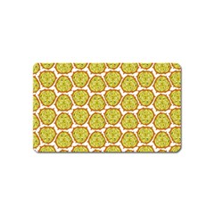 Horned Melon Green Fruit Magnet (name Card) by Mariart