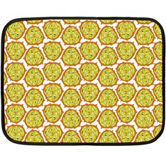 Horned Melon Green Fruit Fleece Blanket (mini) by Mariart