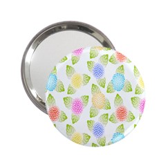 Fruit Grapes Purple Yellow Blue Pink Rainbow Leaf Green 2 25  Handbag Mirrors by Mariart