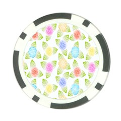 Fruit Grapes Purple Yellow Blue Pink Rainbow Leaf Green Poker Chip Card Guard by Mariart