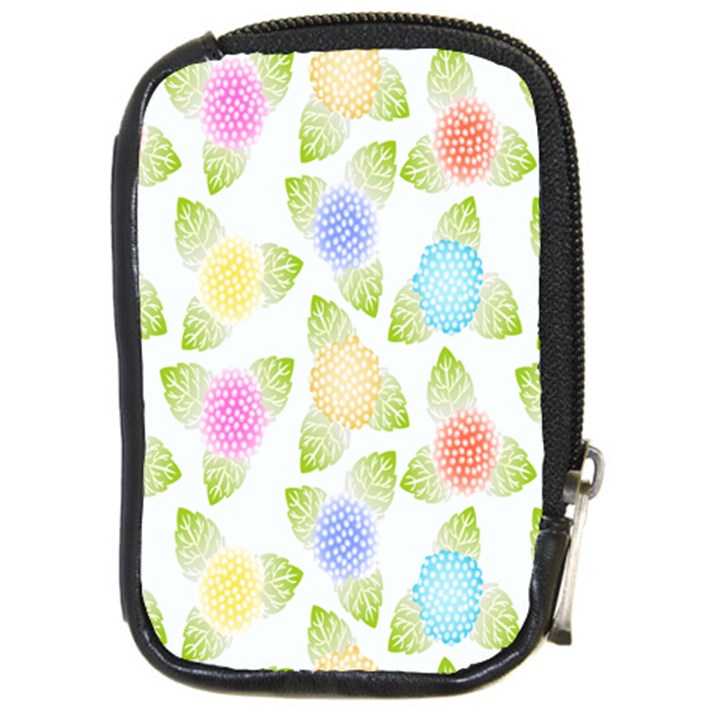 Fruit Grapes Purple Yellow Blue Pink Rainbow Leaf Green Compact Camera Cases