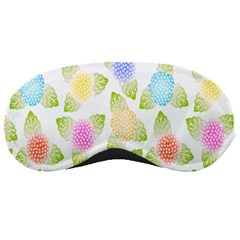 Fruit Grapes Purple Yellow Blue Pink Rainbow Leaf Green Sleeping Masks by Mariart