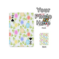 Fruit Grapes Purple Yellow Blue Pink Rainbow Leaf Green Playing Cards 54 (mini)  by Mariart