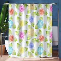 Fruit Grapes Purple Yellow Blue Pink Rainbow Leaf Green Shower Curtain 60  X 72  (medium)  by Mariart