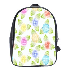 Fruit Grapes Purple Yellow Blue Pink Rainbow Leaf Green School Bags (xl)  by Mariart