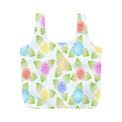 Fruit Grapes Purple Yellow Blue Pink Rainbow Leaf Green Full Print Recycle Bags (m)  by Mariart