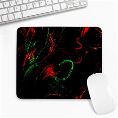 Paint Black Red Green Large Mousepads by Mariart