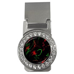 Paint Black Red Green Money Clips (cz)  by Mariart