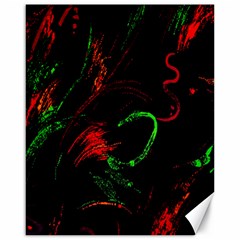 Paint Black Red Green Canvas 16  X 20   by Mariart