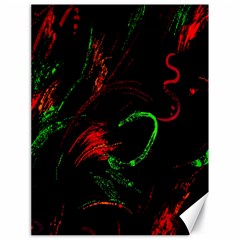 Paint Black Red Green Canvas 18  X 24   by Mariart