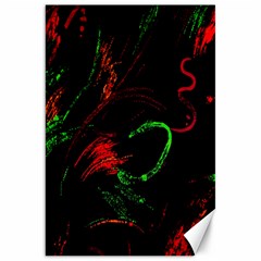 Paint Black Red Green Canvas 20  X 30   by Mariart