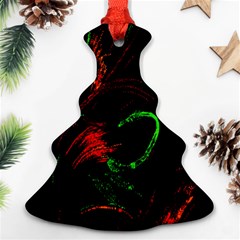 Paint Black Red Green Ornament (christmas Tree) 