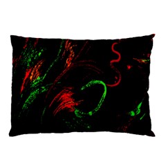 Paint Black Red Green Pillow Case (two Sides) by Mariart