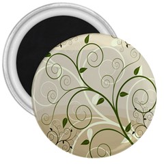 Leaf Sexy Green Gray 3  Magnets