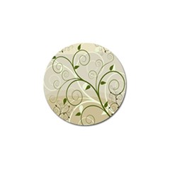 Leaf Sexy Green Gray Golf Ball Marker by Mariart