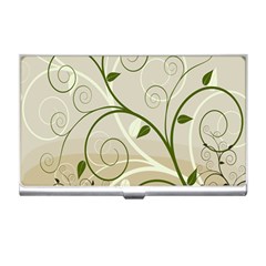 Leaf Sexy Green Gray Business Card Holders by Mariart