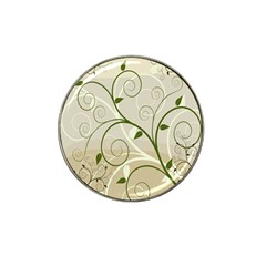 Leaf Sexy Green Gray Hat Clip Ball Marker by Mariart