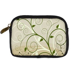 Leaf Sexy Green Gray Digital Camera Cases by Mariart