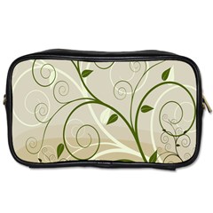 Leaf Sexy Green Gray Toiletries Bags by Mariart