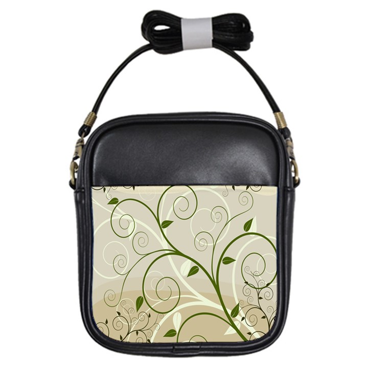 Leaf Sexy Green Gray Girls Sling Bags