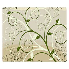 Leaf Sexy Green Gray Double Sided Flano Blanket (small)  by Mariart