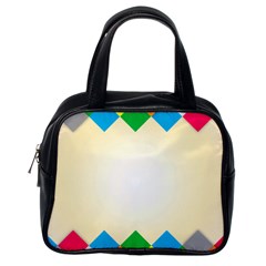 Plaid Wave Chevron Rainbow Color Classic Handbags (one Side) by Mariart