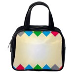 Plaid Wave Chevron Rainbow Color Classic Handbags (One Side) Front