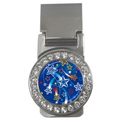 Line Star Space Blue Sky Light Rainbow Red Orange White Yellow Money Clips (cz) 